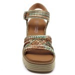 Softwaves sandaal biege raffia 8.96.09